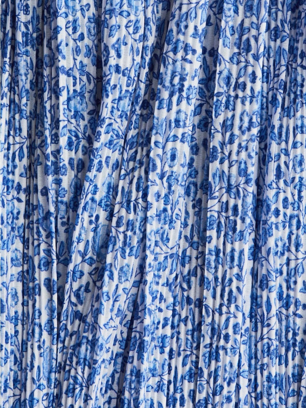 H&M Blue Floral Plissè Dress - Picture 2 of 7